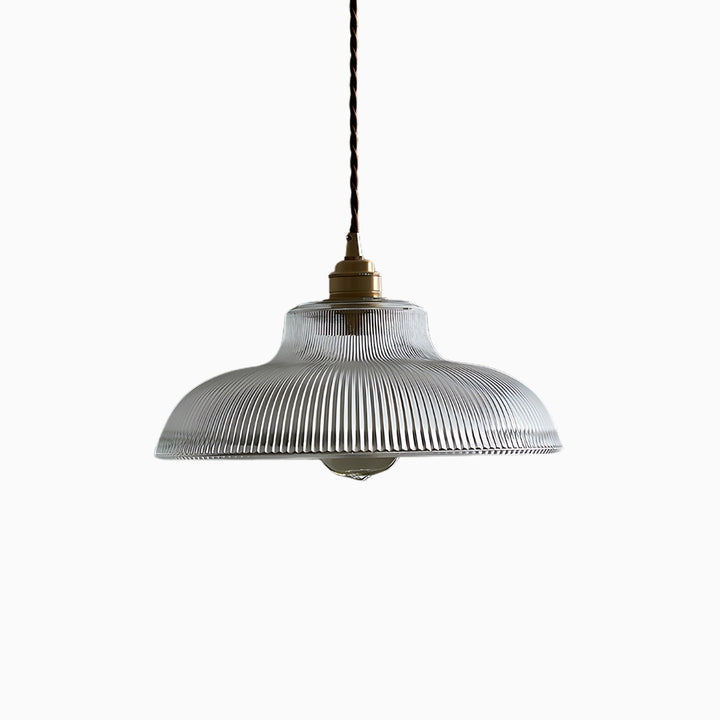 Tsuyu | Hanglamp met geribfeld glas