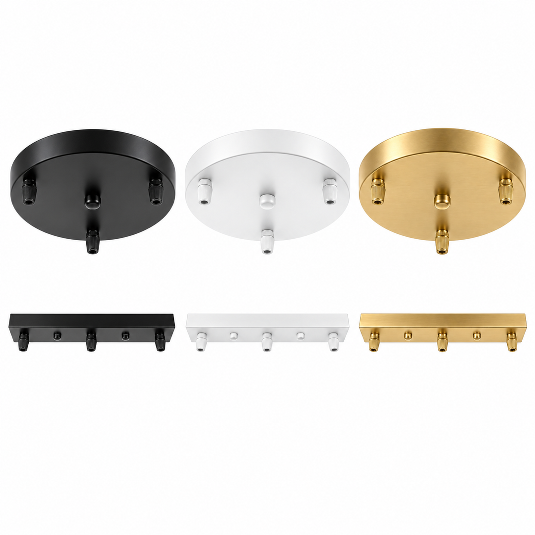 Multi-Pendant Ceiling Canopy | Round &amp; Linear