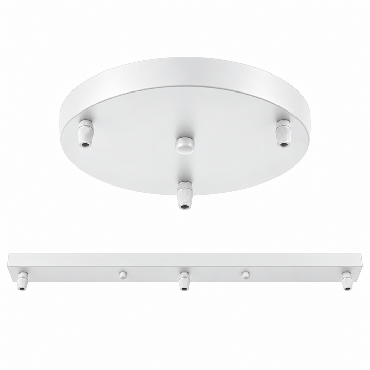 Multi-Pendant Ceiling Canopy | Round &amp; Linear