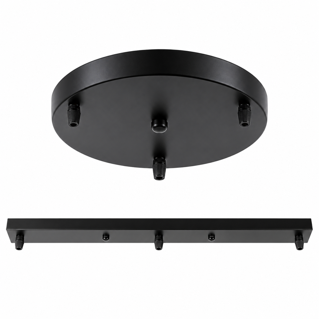 Multi-Pendant Ceiling Canopy | Round &amp; Linear