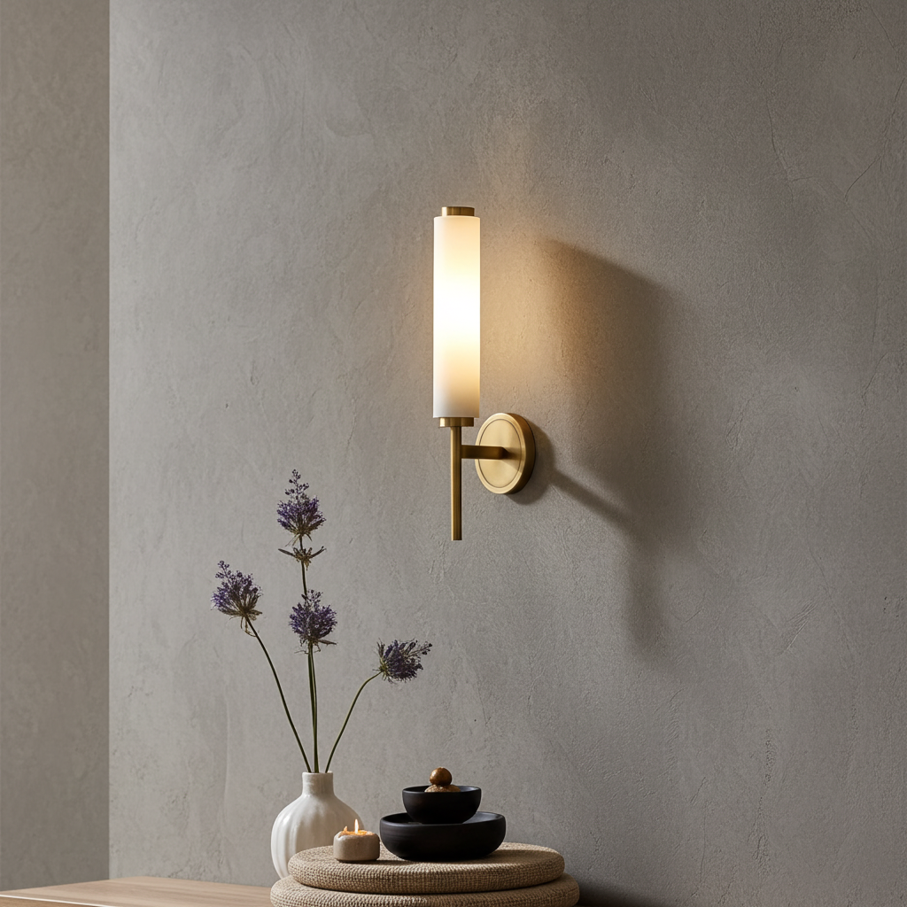 Alekos | Marble &amp; Brass Wall Sconce