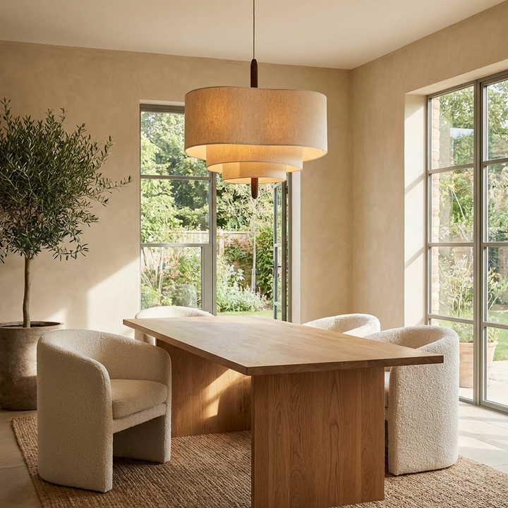 Sota | Tiered Fabric Pendant Light
