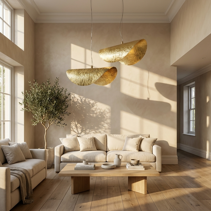 Blaad | Hammered Brass Pendant Light