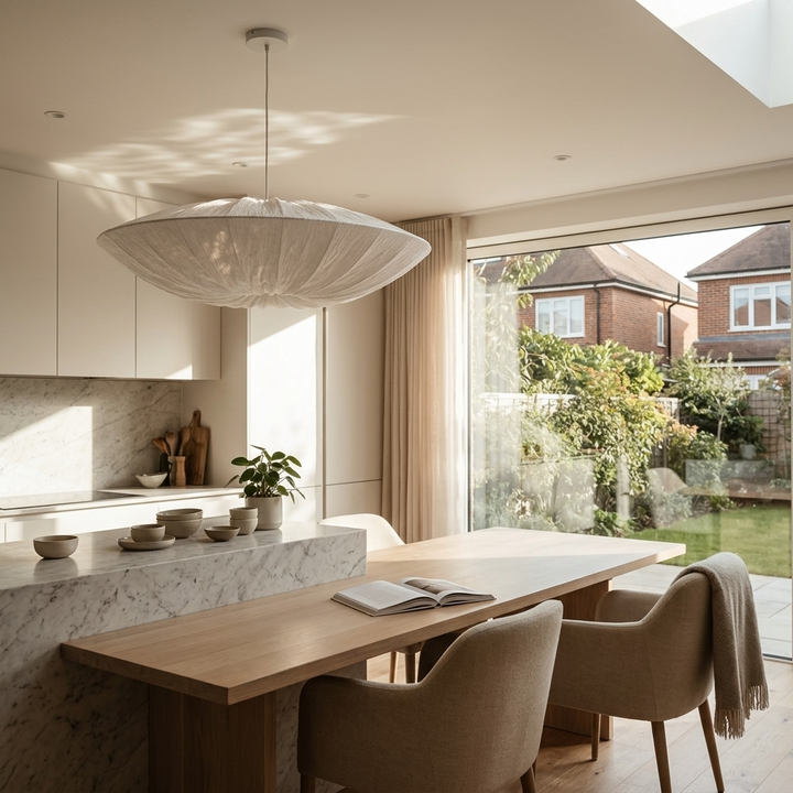 Velo | Fabric Disc Pendant Light
