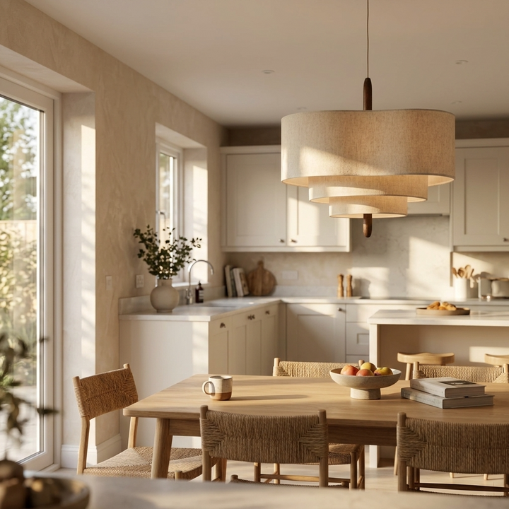 Sota | Tiered Fabric Pendant Light