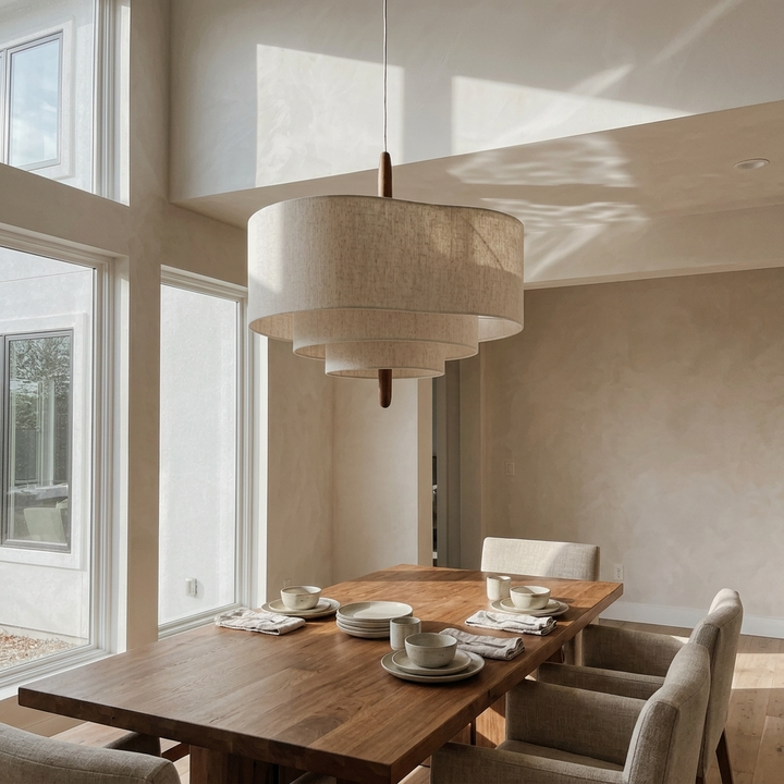 Sota | Tiered Fabric Pendant Light
