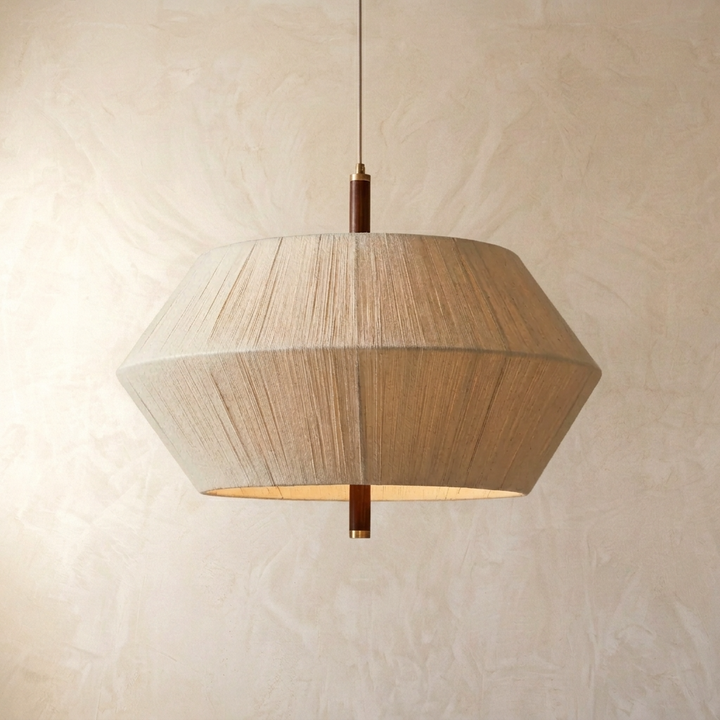 Kide | Fabric Faceted Pendant Light