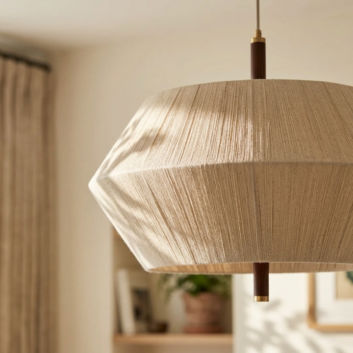 Kide | Fabric Faceted Pendant Light