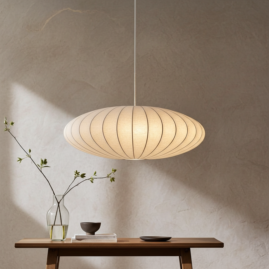 Aya | Lampada a sospensione in seta
