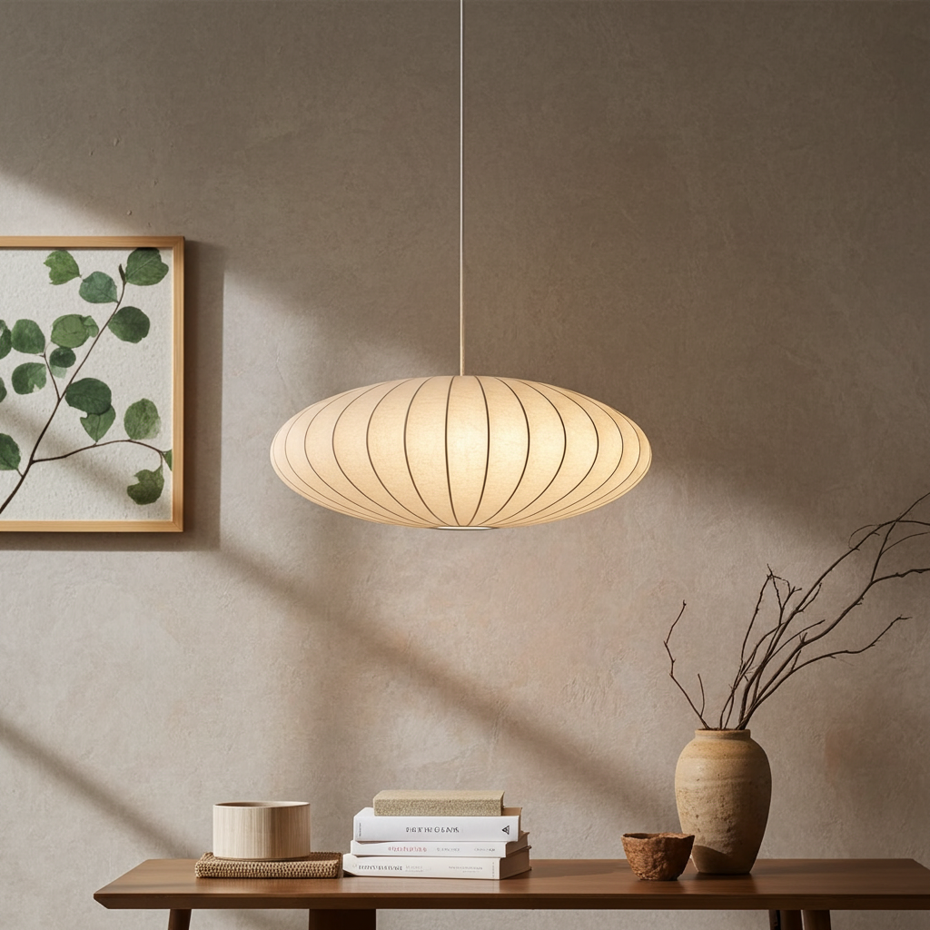 Aya | Lampada a sospensione in seta