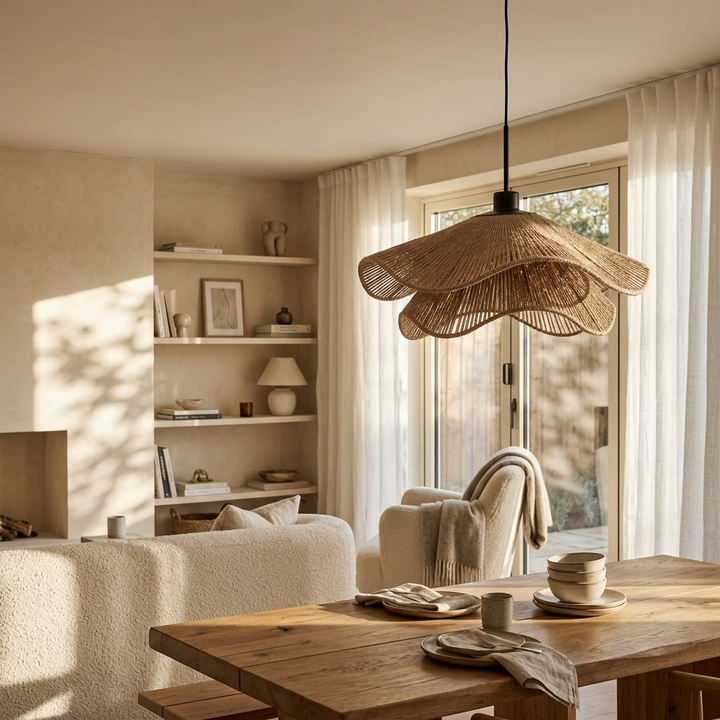 Bølge | Rattan Pendant Light
