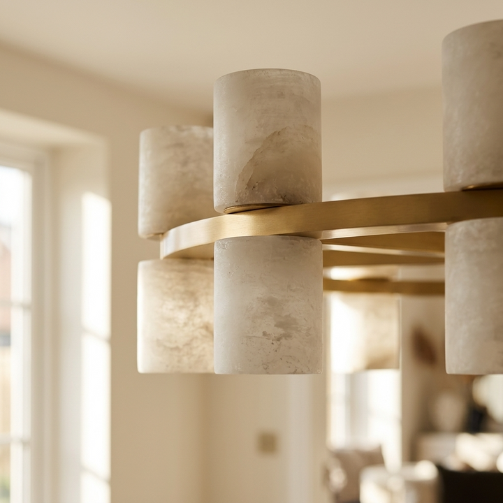 Lida | Natural Alabaster Crown Chandelier