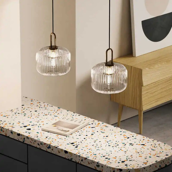 Rille | Ribbed Glass Pendant Light