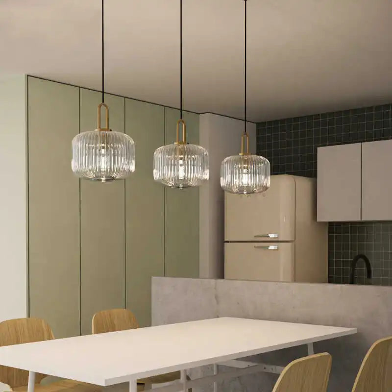 Rille | Ribbed Glass Pendant Light