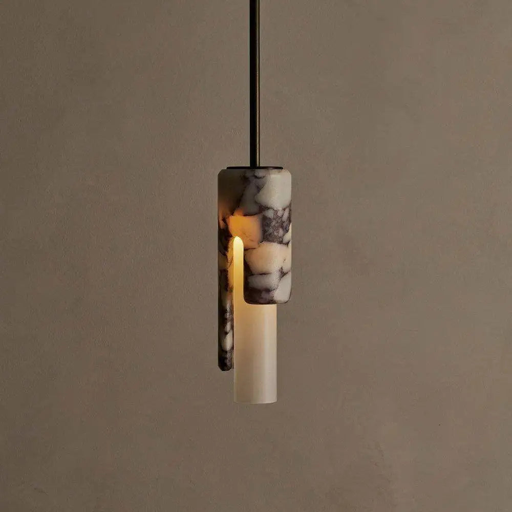 Stilo | Marble Cylinder Pendant Light