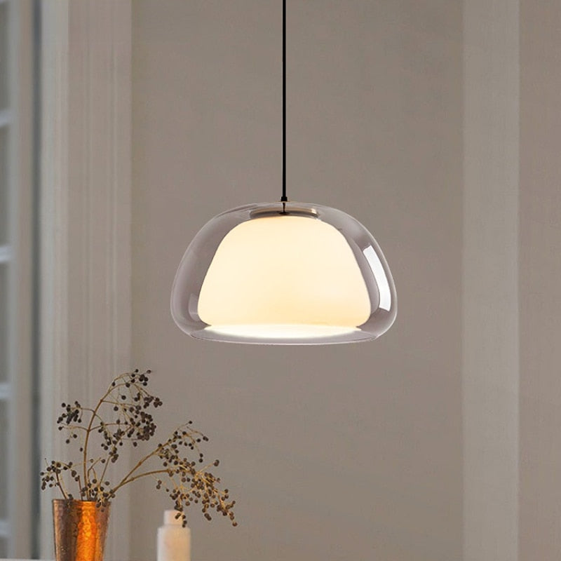 Nuva | Double Glass Pendant Light