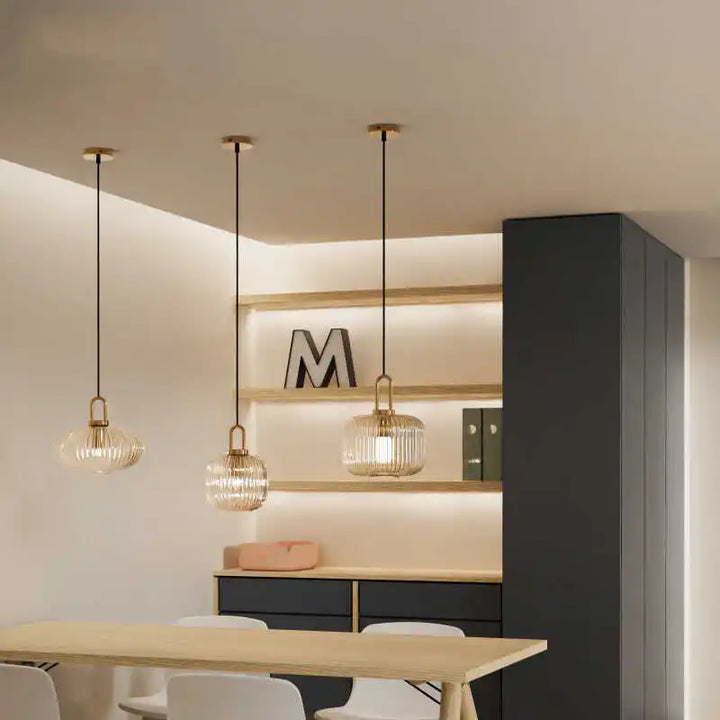 Rille | Ribbed Glass Pendant Light