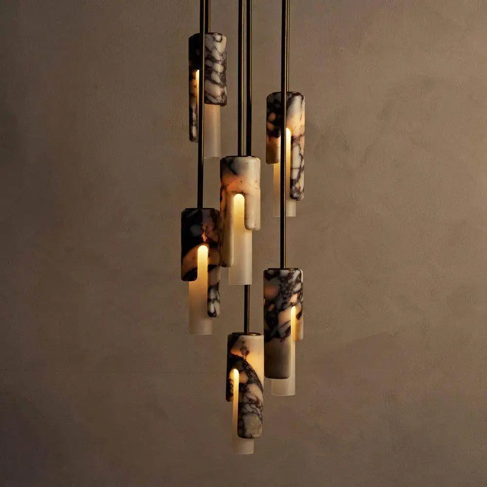 Stilo | Marble Cylinder Pendant Light