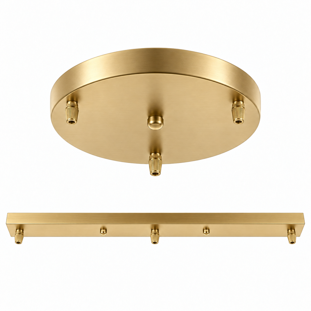 Multi-Pendant Ceiling Canopy | Round &amp; Linear