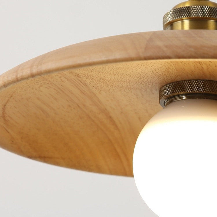Solid Wood Pendant Light - Kitchen Island &amp; Dining Room Pendant Light - Jodis - Louve Lights