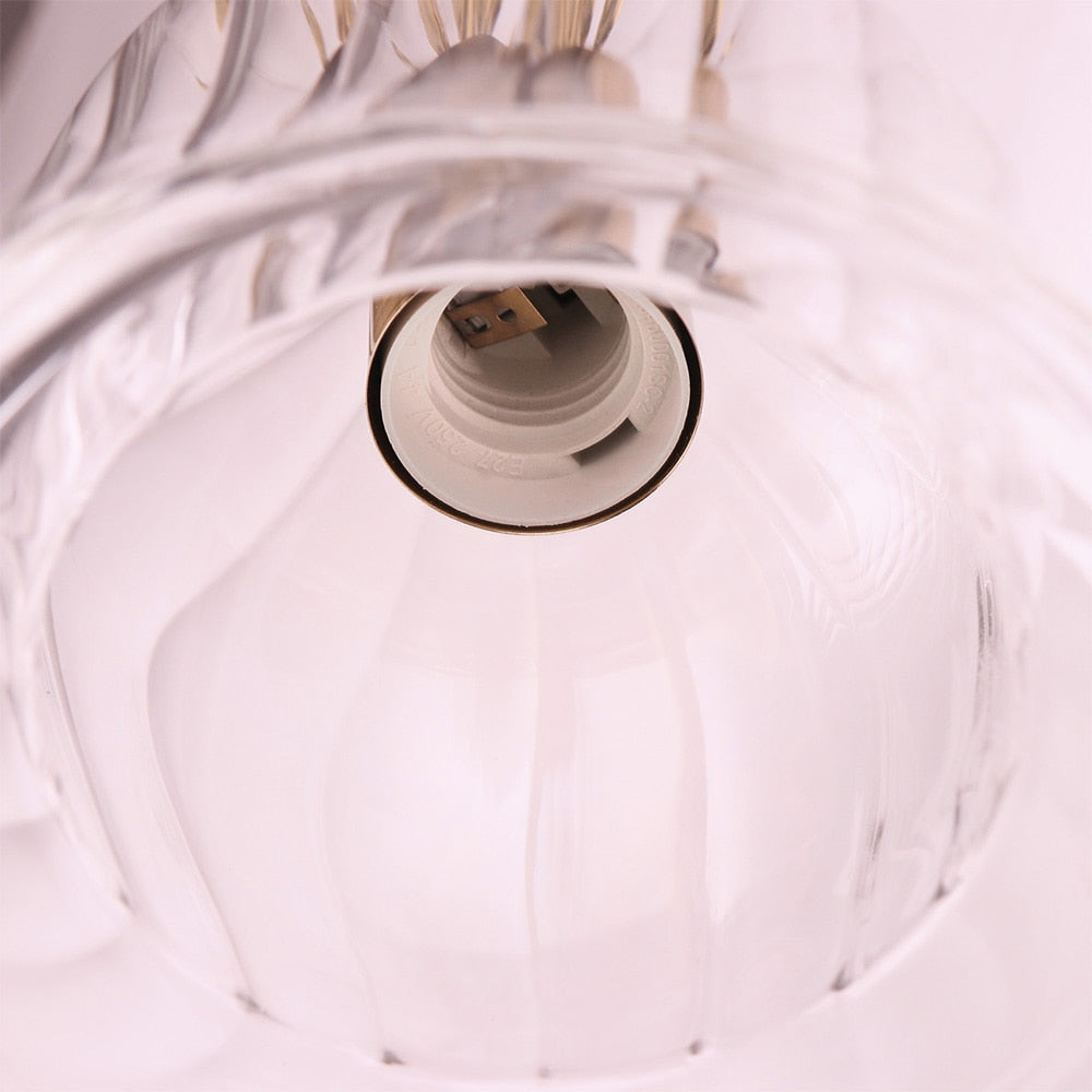 Hand Blown Double Glass Bubble Pendant Light- Garwyn - Louve Lights