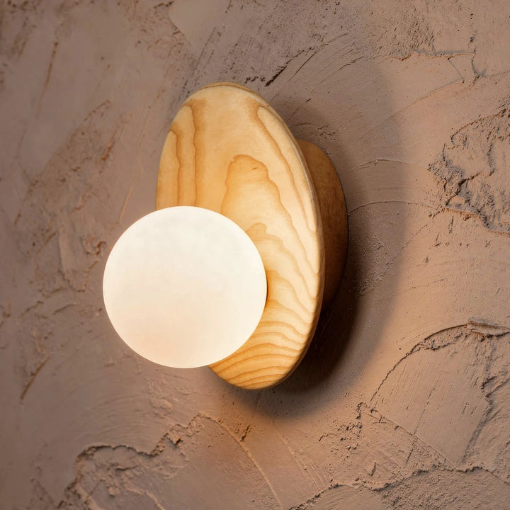 Folde | Applique murale globe en bois