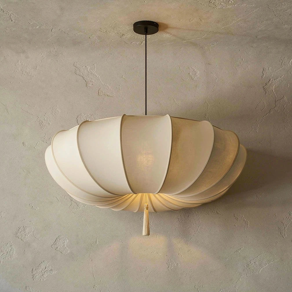 Kappe | Fabric Scalloped Pendant Light