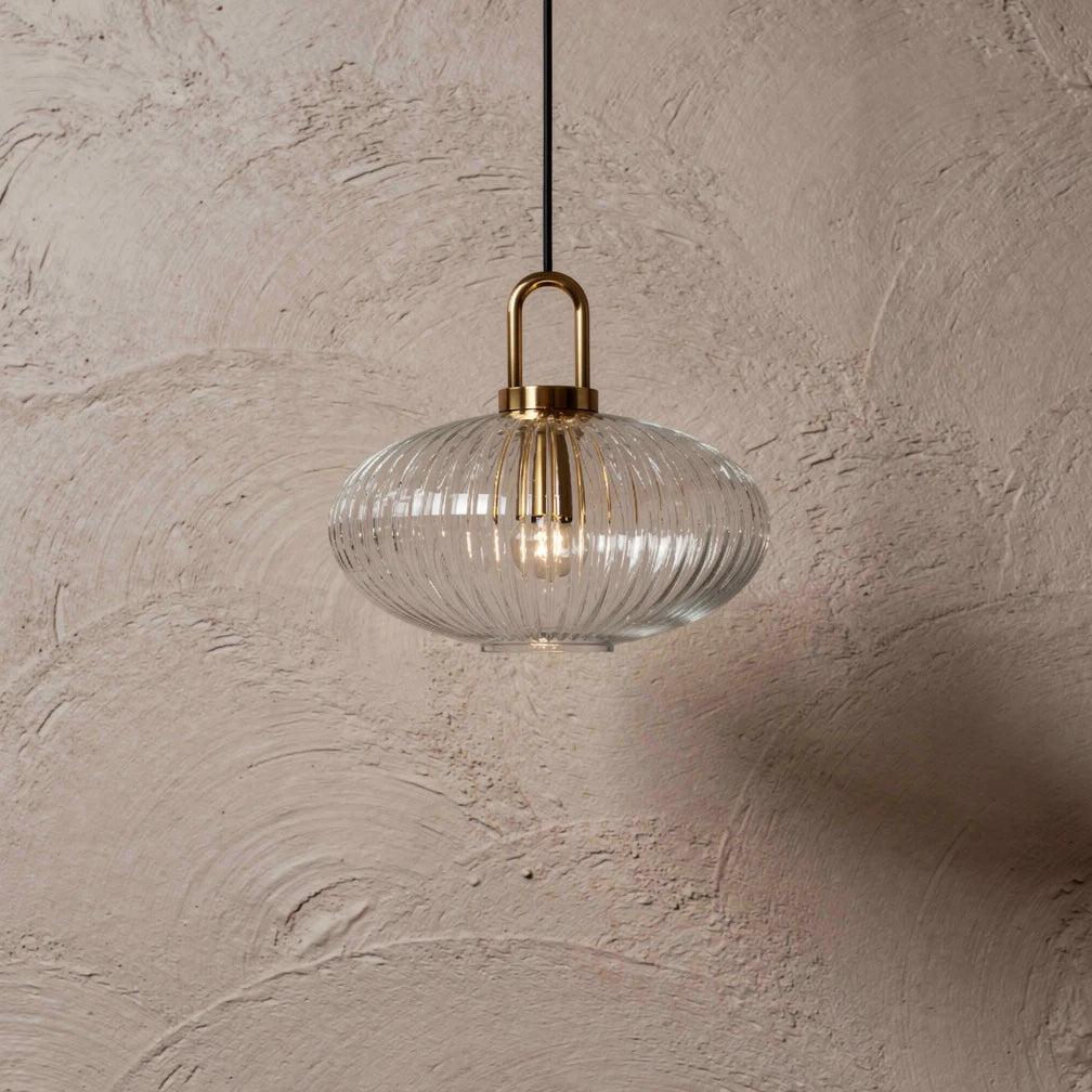 Rille | Ribbed Glass Pendant Light