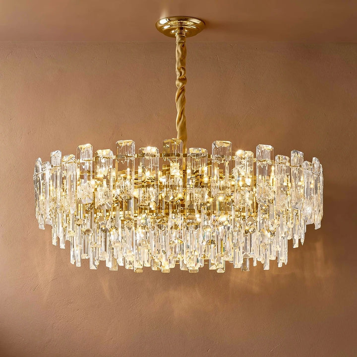 Ella | Imperial Glass and Brass Chandelier