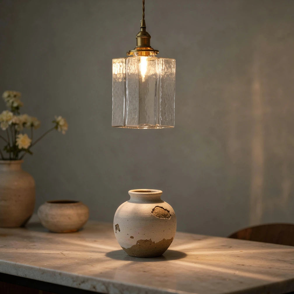 Faset | Vintage Glass Pendant Light