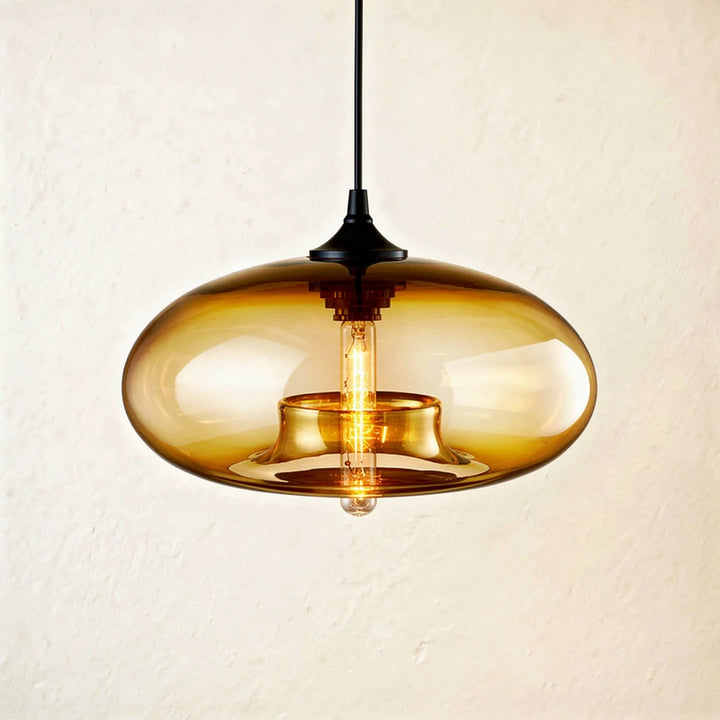 Tama | Tinted Glass Oval Pendant Light