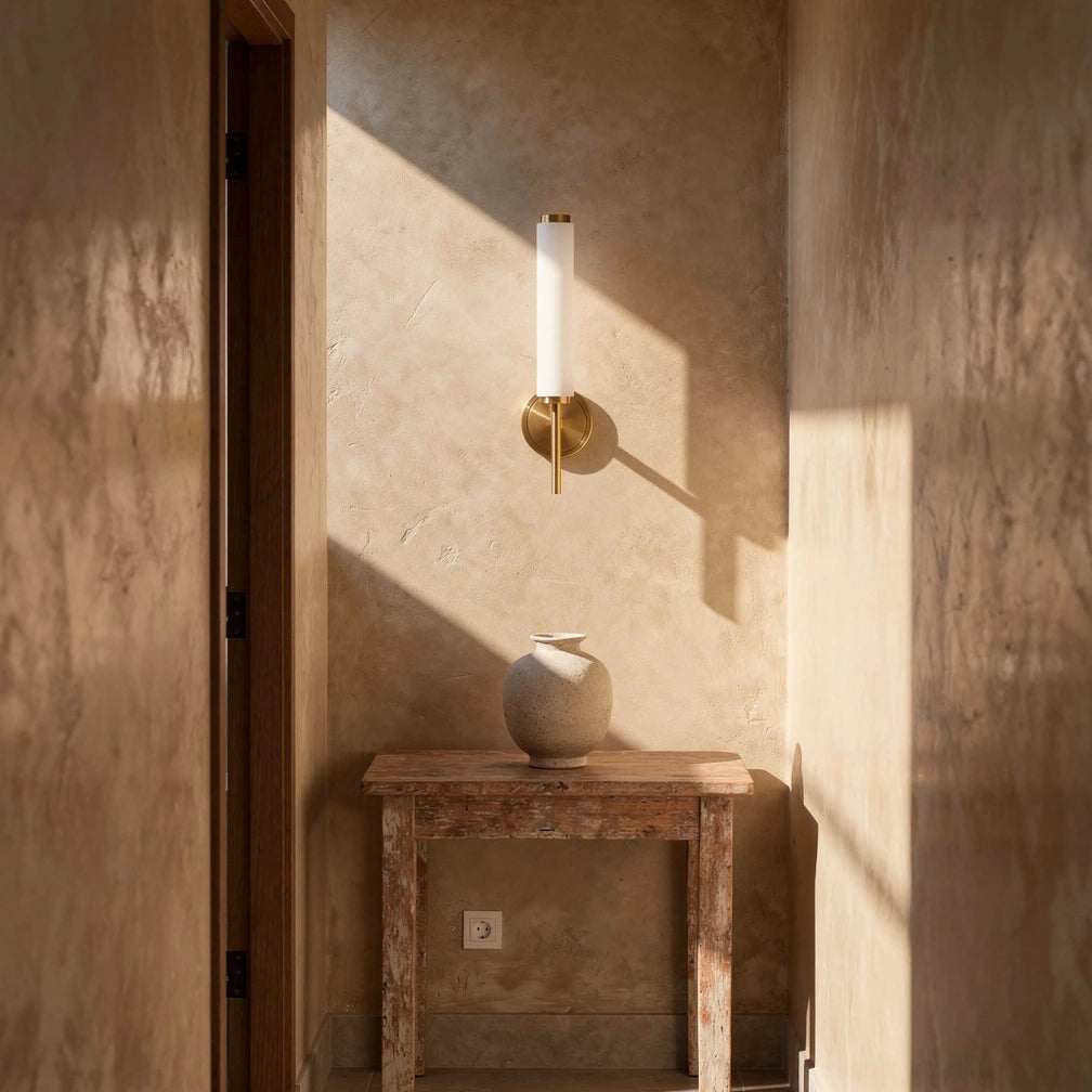 Alekos | Marble &amp; Brass Wall Sconce