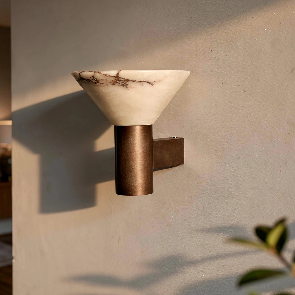 Yuri Cone | Alabaster Wall Sconce