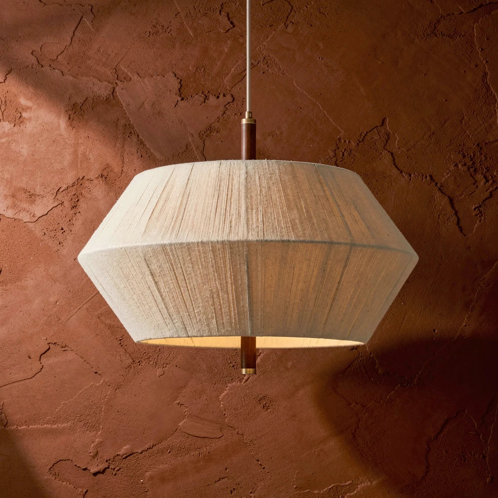 Kide | Fabric Faceted Pendant Light