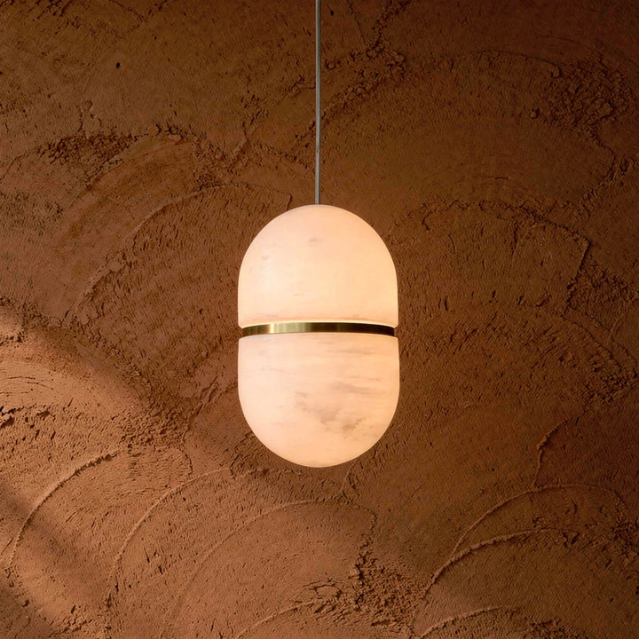 Obi Capsule | Suspension en Albâtre et Laiton